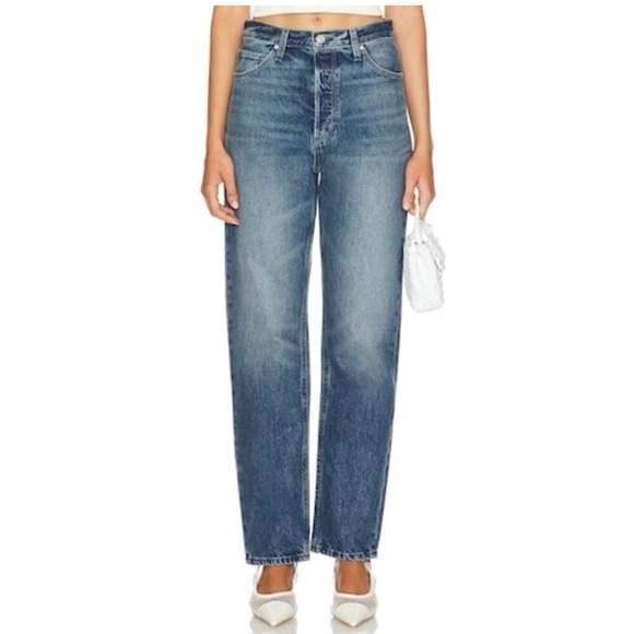 Anthropologie Denim - Paige Sawyer Straight Leg Covered Button Fly Jeans in Storybook 32